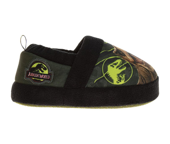 Josmo Jurassic World Slippers Boys - Dinosaurs Indoor Comfy House Shoes Plush Fuzzy Jurassic Park Slipper (toddler)