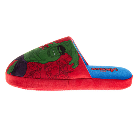 Josmo Marvel Avengers Slippers Captain America Hulk Thor IronMan Boys House Shoes Indoor Cozy Plush Slippers