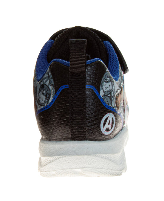 Josmo Marvel Comics Toddler Boys Sneakers Slipon Laceless - The Avengers Spiderman Captain America Hulk Thor Ironman Athletic Shoes (Sizes: 6-10 Toddler)