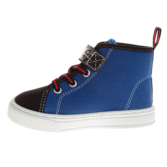 Josmo Marvel Spider-Man Boys' High Top Sneakers. (Toddler/Little Kids)