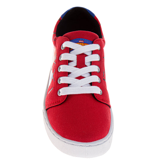 Josmo Marvel Spider-Man Boys Lace-Up Canvas Sneakers