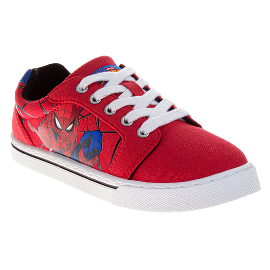 josmo Marvel Spider-Man Boys Lace-Up Canvas Sneakers