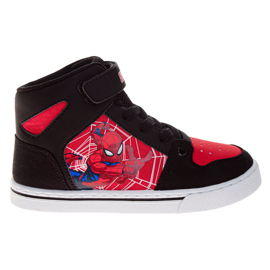 Josmo Marvel Spider-Man Boys Vintage High Top Sneakers