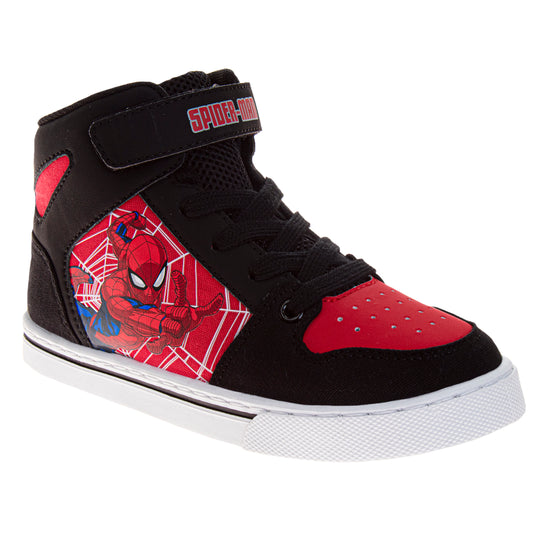 josmo Marvel Spider-Man Boys Vintage High Top Sneakers