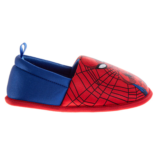 Josmo Marvel Spiderman Boys Slippers The Amazing Spidey House Shoes Indoor Cozy Plush Slippers Size Toddlers