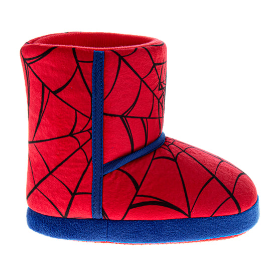 Josmo Marvel Spiderman Boys Slippers The Amazing Spidey House Shoes Indoor Cozy Plush Slippers Size Toddlers