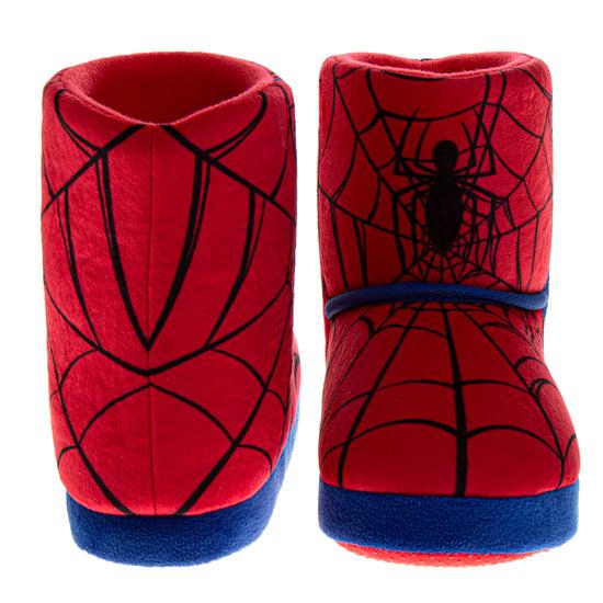 Josmo Marvel Spiderman Boys Slippers The Amazing Spidey House Shoes Indoor Cozy Plush Slippers Size Toddlers
