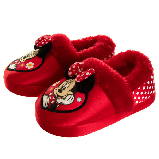 Josmo Minnie Mouse Toddler Dual Sizes Girls Minnie Slippers