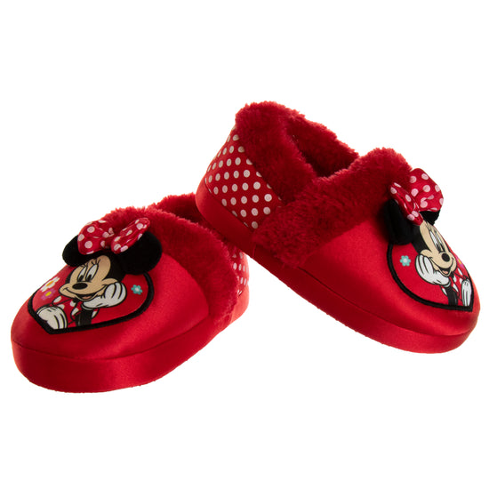 Josmo Minnie Mouse Toddler Dual Sizes Girls Minnie Slippers