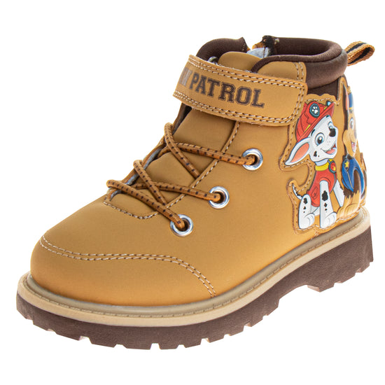 josmo Nickelodeon Paw Patrol Hook and Loop Boys' Casual Boots. (Toddler/Little Kids)