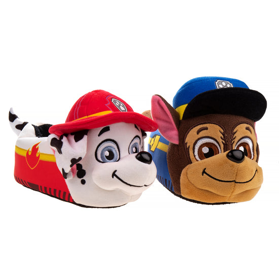 josmo Nickelodeon Paw Patrol Marshall and Chase 3D Toddler Boys' Dual Sizes Slippers