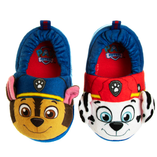 josmo Nickelodeon Paw Patrol Marshall and Chase Toddler Boys' Slippers