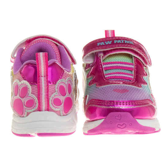 Josmo Nickelodeon Paw Patrol Skye And Everest Hook And Loop Girls' Light Up Fashion Sneakers. (Toddler/Little Kids)