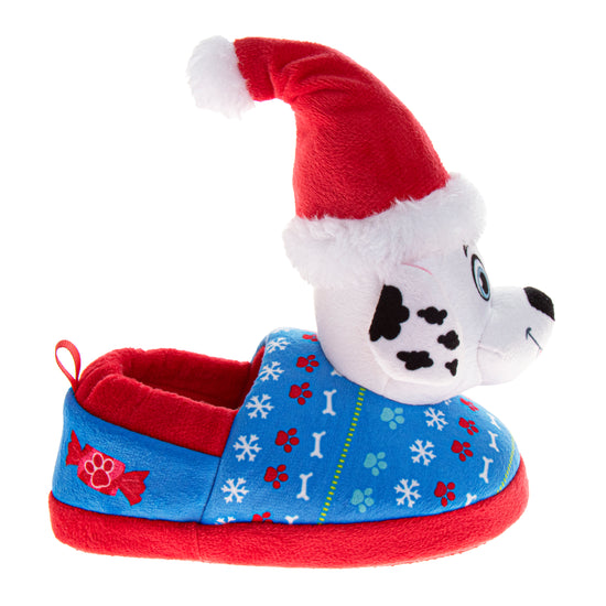 Josmo Paw Patrol Chase And Marshall Christmas Boys Slippers Cozy Plush Santa House Shoes Size Toddler