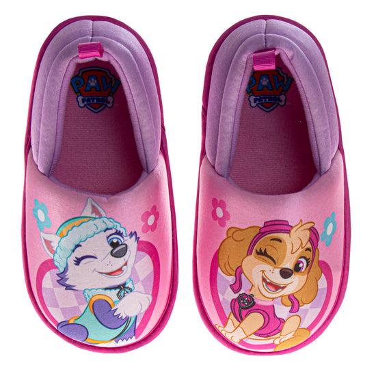 josmo Paw Patrol Girls Slippers Skye & Everest Plush Warm Soft Aline Comfy Lightweight House Shoes (5-10 toddler)