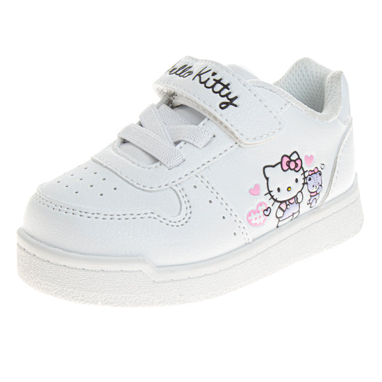 josmo Sanrio Hello Kitty Sneakers for Girls - Lightweight Athletic Breathable Casual Shoes (Toddler)