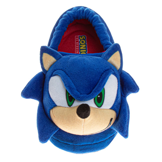 Josmo SEGA Sonic The Hedgehog Boys' Dual Sizes 3D Slippers (Toddlers)