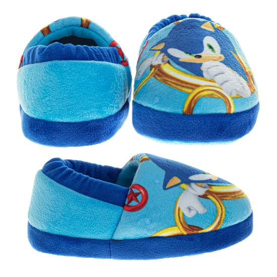 Josmo SEGA Sonic The Hedgehog Slippers - Kids House Shoes Lightweight Plush Warm Comfort Soft Aline Slipper (toddlers - Little Kids)