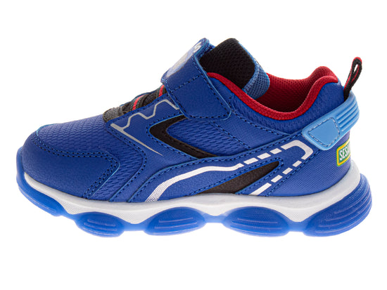 Josmo Sesame Street Boys' Cookie Monster Light Up Sneakers. (Toddler/Little Kids)
