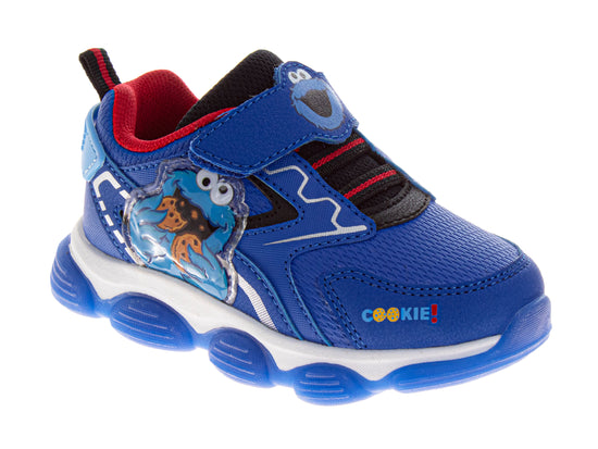 josmo Sesame Street Boys' Cookie Monster Light Up Sneakers. (Toddler/Little Kids)