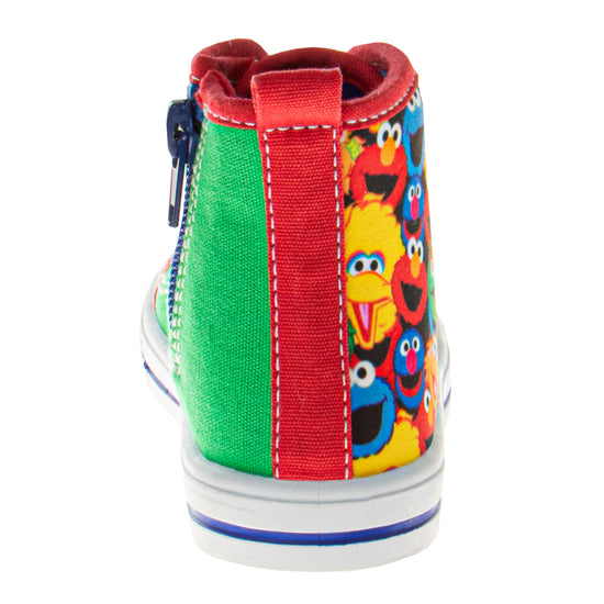 Josmo Sesame Street Boys/Girls All Your Friends Hi-Top Sneakers (Toddlers)