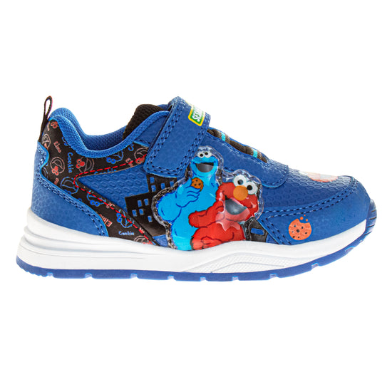 Josmo Sesame Street Boys/Girls Cookie Monster & Elmo Hook And Loop Fashion Sneaker (Toddlers)