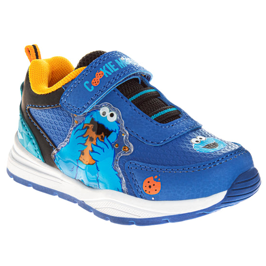 josmo Sesame Street Boys/Girls Cookie Monster Hook and Loop Fashion Sneaker (Toddlers)