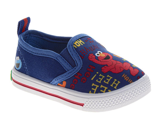 josmo Sesame Street Boys/Girls Elmo Shoes Slip On Sneaker Toddler Indoor Outdoor Bottom Toddler Size 5 to 10