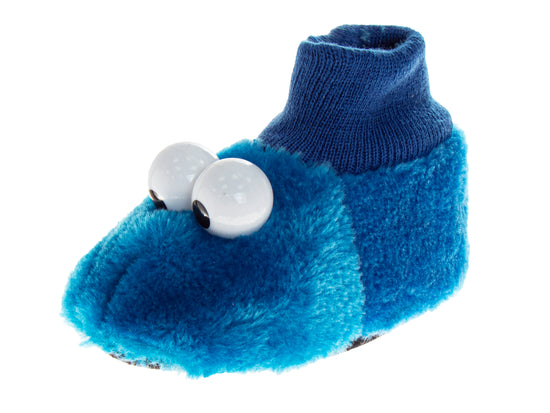 josmo Sesame Street Curious Cookie Monster Dual Sizes Boys Slippers (Toddlers)