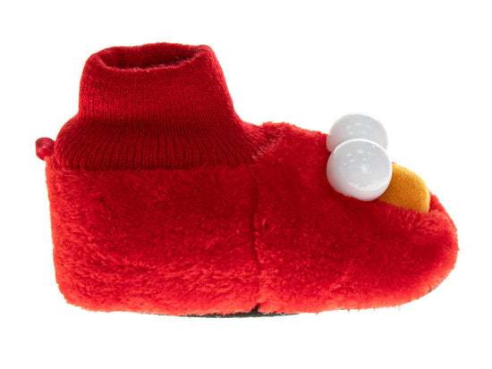 Josmo Sesame Street Curious Elmo Dual Sizes Boys Slippers (Toddlers)