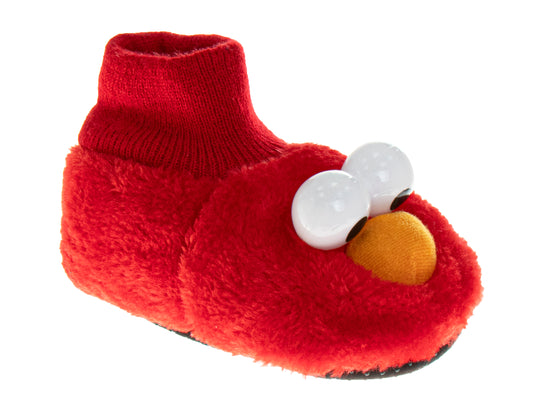 josmo Sesame Street Curious Elmo Dual Sizes Boys Slippers (Toddlers)