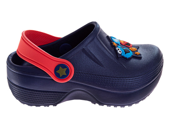 Josmo Sesame Street Elmo Dual Sizes Boys/Girls Clogs (Toddlers)