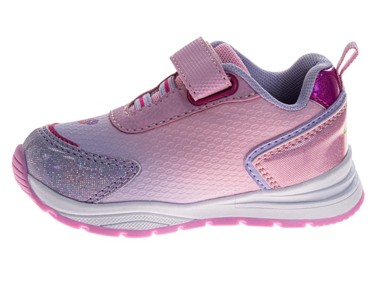 Josmo Sesame Street Girls Abby And Elmo Toddler Hook And Loop Lightup Sneakers