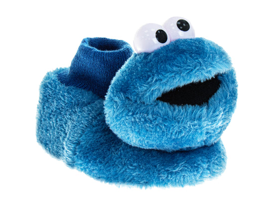 Josmo Sesame Street Happy Cookie Monster Dual Sizes Boys Slippers (Toddlers)