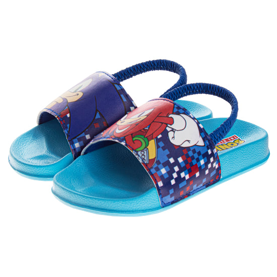 josmo Sonic The Hedgehog Boys' Dual Sizes Slides (Toddler)