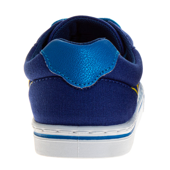 Josmo Sonic The Hedgehog Boys' Lace Up Low-Top Vintage Casual Canvas Sneakers