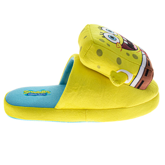 Josmo SpongeBob SquarePants Girls House Shoes Spongebob And Patrick Star Plush Warm Comfort Soft Slipper