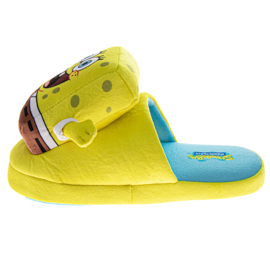 Josmo SpongeBob SquarePants Girls House Shoes Spongebob And Patrick Star Plush Warm Comfort Soft Slipper