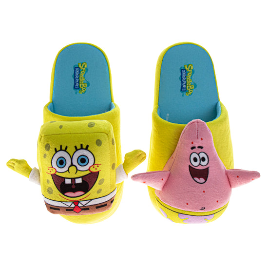 josmo SpongeBob SquarePants Girls House Shoes Spongebob and Patrick Star Plush Warm Comfort Soft Slipper