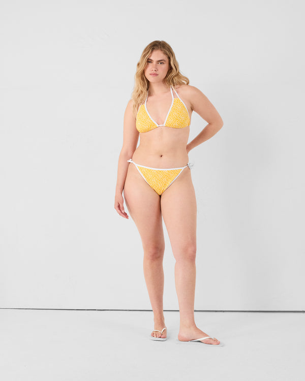 jott Bas de maillot de bain brésilien Mono tournesol Maddie monogram bottom