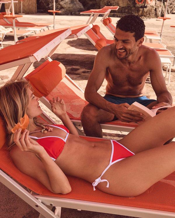 Jott Bas De Maillot De Bain Brésilien Rouge Feu Maddie Bottom