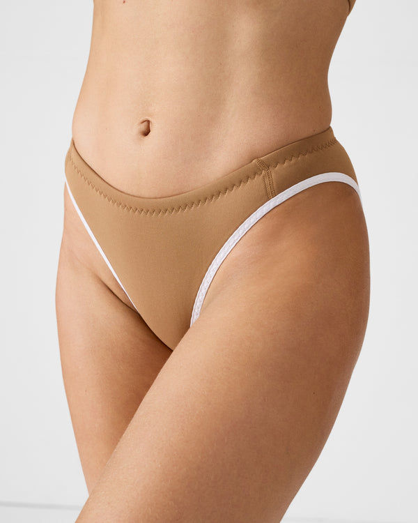 Jott Bas De Maillot De Bain En Néoprène Fauve Jennie Bottom