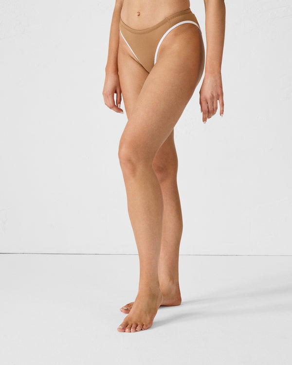 Jott Bas De Maillot De Bain En Néoprène Fauve Jennie Bottom