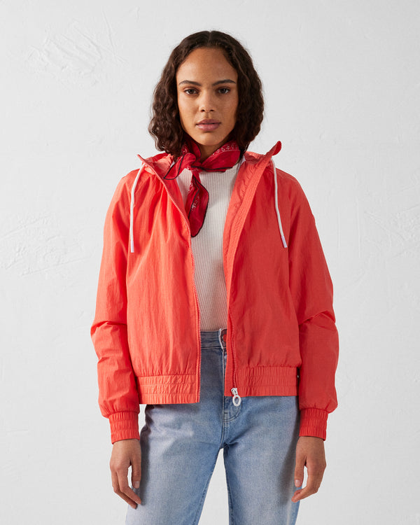 jott Blouson coupe-vent léger à capuche Corail Alize