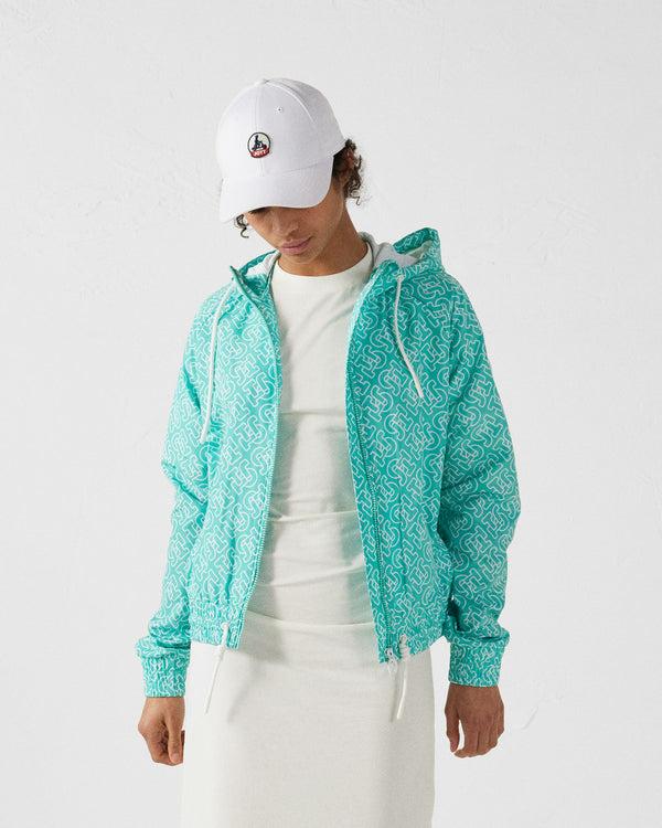 Jott Blouson Coupe-vent Léger à Capuche Mono Lagon Alize Monogram