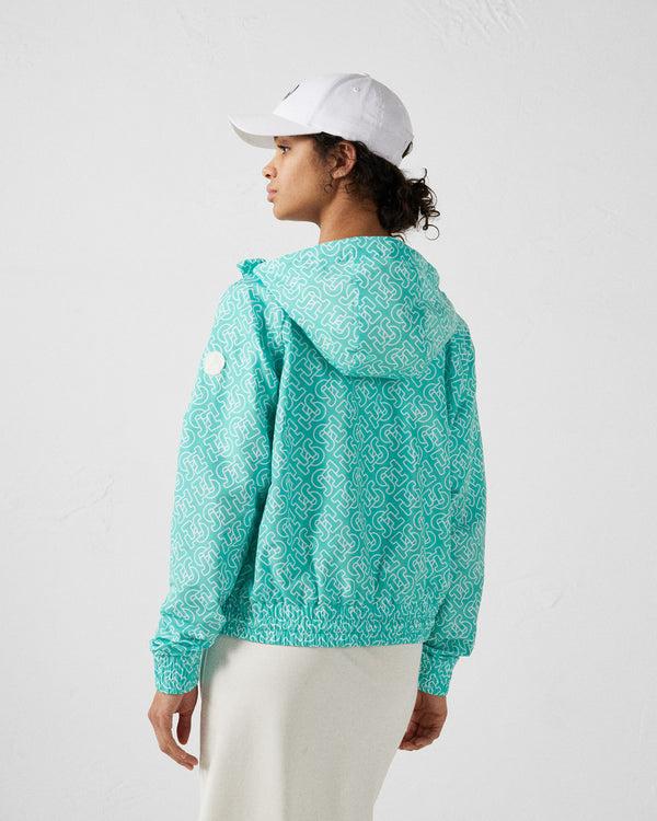 Jott Blouson Coupe-vent Léger à Capuche Mono Lagon Alize Monogram