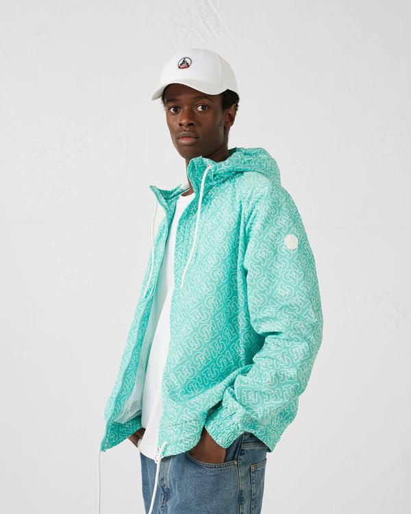 Jott Blouson Coupe-vent Léger à Capuche Mono Lagon Storm Monogram
