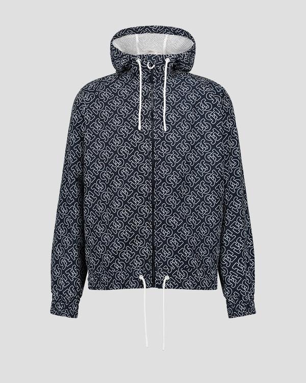 Jott Blouson Coupe-vent Léger à Capuche Mono Marine Storm Monogram