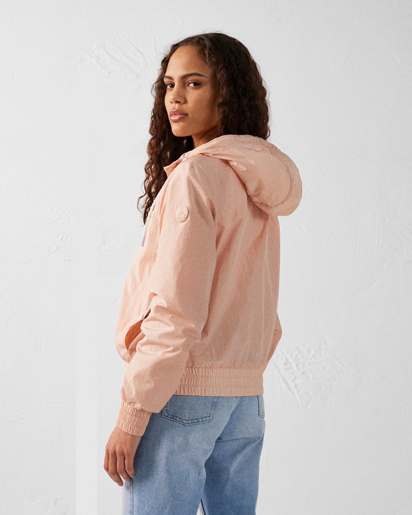 Jott Blouson Coupe-vent Léger à Capuche Pêche Clair Alize