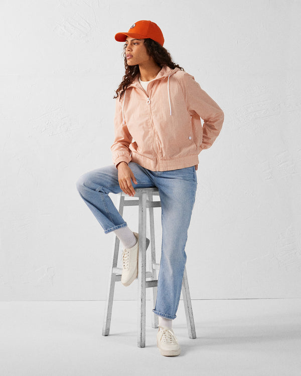 jott Blouson coupe-vent léger à capuche Pêche clair Alize